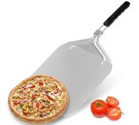 Gotoll Pala per Pizza Corta 12 Pollici con maniglia pieghevole comodo piatto per pizza in alluminio utilizzato per le griglie del forno della pizza in pietra