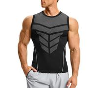 Gotoly Canotte Compressione Uomo Canottiera Contenitiva Shapewear Maglia Compressione Palestra Maglietta Dimagrante Fascia Pancia Sportivo Fitness Canottiera