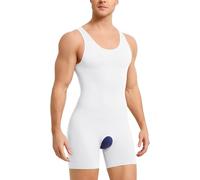 Gotoly Compressione Uomo Shapewear Bodysuit Snellente Intimo Modellante Full Body Shaper con Pantaloncini da Gamba Dimagrante Fascia Pancia Fitness Canottiera