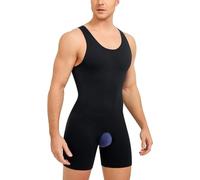 Gotoly Compressione Uomo Shapewear Bodysuit Snellente Intimo Modellante Full Body Shaper con Pantaloncini da Gamba Dimagrante Fascia Pancia Fitness Canottiera