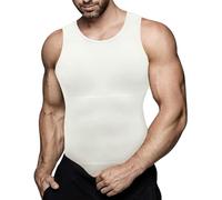 Gotoly Compressione Uomo Shapewear Canotta Contenitiva Snellente Intimo Modellante Dimagrante Maglietta Senza Cuciture Fascia Pancia Sportivo Fitness Canottiera