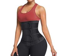 Gotoly Donna Fascia Addominale Waist Trainer Dimagrante Pancia Corsetto Stringivita Dimagrante Allenamento Waist Trimmer Belt Snellente (Nero, L)