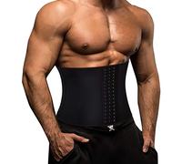 Gotoly Fascia Addominale da Uomo Cintura Dimagrante Perdita di Peso Fitness Neoprene Brucia Grassi Regolatore della Sudorazione Fascia di Sostegno Posteriore (Nero, M)