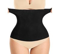 Gotoly Pancera Contenitiva Donna Corsetto Stringivita Dimagrante Corpo Waist Trainer Modellante Pancera Post Parto Recupero Senza Cuciture Shaping Body Shaper (Nero, S)