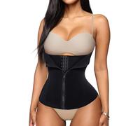 Gotoly Shapewear Donna Corsetto Bustino Dimagrante Corpo Waist Trainer Regolabile Modellante Cintura Snellente Pancia Cincher Body Shaper (Nero, S)