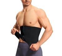 Gotoly Waist Trainer - Corsetto modellante da uomo, per controllo della pancia, senza cuciture, dimagrante, cintura per allenamento, fascia addominale, snellente con cerniera, Nero , 3XL