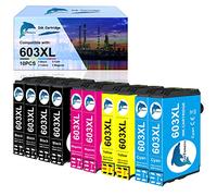 GoToners Cartuccia compatibile per Epson 603 XL 603XL Inchiostro per XP2100 XP2105 XP2150 XP2155 XP3100 XP3150 XP3155 XP4100 XP4150 XP4155 WF2810 WF2820 WF2830 WF20 WF20 WF20 WF20