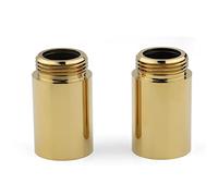 gotonovo Una coppia 2 pollici polacco oro tubo di estensione per doccia apparecchio beccuccio vasca beccuccio Extender G3/4 maschio connettore filettatura