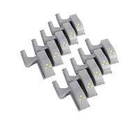 GOTOTOP 10PCS Cerniera LED Luce sensore Universale Armadio Armadio Armadio Guardaroba Luce notturna-Cucina/Soggiorno/Camera da letto Luci notturne(Bianco freddo)