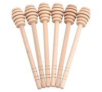 GOTOTOP 50pcs Mini Bastoncini di legn Dispenser per , caffè Latte tè Mescolando Jar Pot Dispense Drizzle Set Bastone di Legno Portatile,8cm/10cm/10.5cm/16cm (16cm)