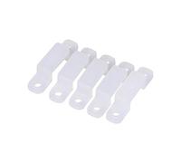 GOTOTOP Clip per Staffa di Montaggio per Strisce Luminose, Clip per Supporto in Silicone da 100 Pezzi 8/10/12mm per Fissaggio 3528 5050 1210 RGB LED Strip Light(8mm)
