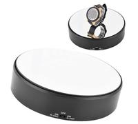 GOTOTOP Espositore rotante, con superficie a specchio da 18 cm, girevole a 360°, girevole a velocità regolabile, piattaforma girevole automatica, per esposizioni, orologi,