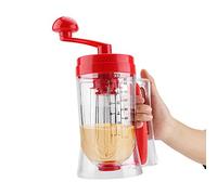 GOTOTOP Impastatrice per pastella per pancake e cupcake, macchina per cuocere al forno manuale con dispenser per pastella per waffle manuale per la cucina domestica