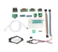 GOTOTOP Programmatore USB, programmatore universale USB per TL866II Plus EEPROM FLASH 8051 AVR MCU GAL PIC con 10 adattatore