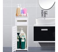 GOTOTOP Scaffale per Armadietto da Bagno a 3 Livelli, Organizer in PVC per Shampoo e Cosmetici, Design Salvaspazio per Bagno e Uso Personale (S)