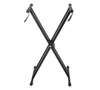 GOTOTOP Supporto per tastiera altezza regolabile portatile X Piano Keyboard Stand metallo doppio rinforzato musica organo elettrico supporto 95 x 43cm