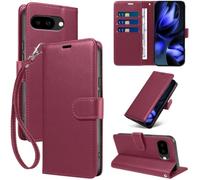 GOTOURED Custodia a portafoglio per Google Pixel 9A con blocco RFID | Pelle PU, custodia a libro, cavalletto, cinturino da polso, 3 slot per schede, tasca per contanti, chiusura magnetica