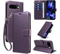 GOTOURED Custodia a portafoglio per Google Pixel 9A con blocco RFID (viola) | Pelle PU, custodia a libro, cavalletto, cinturino da polso, 3 slot per schede, tasca per contanti, chiusura magnetica