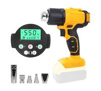 Gotrain Pistola ad aria calda a batteria, compatibile con batteria Dewalt da 20 V, regolazione della temperatura variabile 50 ℃ - 550 ℃, riscaldamento rapido con indicatore LED per sverniciare
