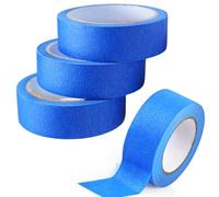 GOTRUST 4 Rotoli Nastro Carta Blu 25mmx20m, Nastri di Mascheratura, Nastri Adesivi Da Pittore, Nastro Coprente Per Pittura per Pittori, Pittura, Fai da Te, Nastro Decorativo Artista
