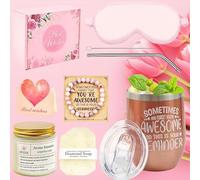 GOTRUST 9pcs Idee Regalo Donna Relax, Confezione Regalo Compleanno Donna con Tazze, Candele Profumate Originali per Compleanno, San Valentino, Natale, Anniversari