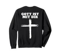 Gott Ist mit dir Glaube an Gott (Auf Dem Rücken) Felpa