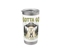 Gotta Go Vibes è uscito un divertente meme sugli UFO Alien Goat Bicchiere termico in acciaio inox doppia parete