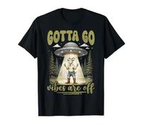 Gotta Go Vibes è uscito Un Divertente Meme sugli UFO Alien Goat Maglietta
