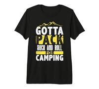 Gotta Pack Rock And Roll per Il Campeggio Maglietta Premium