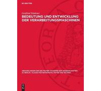Gottfried Tränk Bedeutung Und Entwicklung Der Verarbeitungsma (Copertina rigida)