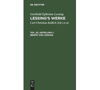 Gotthold Ephraim Lessing Briefe Von Lessing (Copertina rigida)