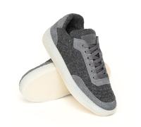 Gottstein Sneaker Wool Blaze | Sneaker in lana, Dark Grey Mele, bianco sporco, 40 EU