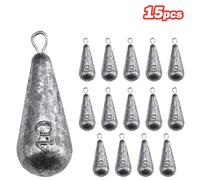 Goture 5/10/15/20/30 pezzi Pesi da pesca Lancher a forma di foglia di salice/foulard a goccia/B Weight Peli con guaine e pesi da traino per la pesca, Pesatori a piombo per colata in ate e versatili pe