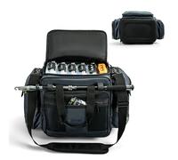 Goture Borsa da pesca impermeabile con fondo EVA IPX5, cerniere SBS, grande zaino per accessori da pesca con porta canna, borsa per attrezzatura da pesca acqua salata, borsa a tracolla da esterno,