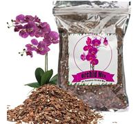 GOTVUGE Substrato per orchidee terriccio di orchidee, 1 l, corteccia di orchidea e perlite organica per piante, drenaggio e ventilazione ottimali di lunga durata