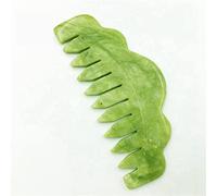 Gouache Raschietto Pietra Naturale Gua Sha Massaggio Pettine Testa Corpo Meridiano Raschiando Riflessologia Circolazione Sanguigna Strumenti di Terapia di Giada 1 Pz (Color : 15)