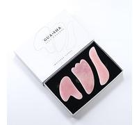 Gouache Stone GuaSha Strumenti for massaggi Raschietto Gua Sha Massaggio for viso Set massaggiatore facciale in giada for il corpo naturale, 3 pezzi senza scatola Collezioni di casa (Color : 3pcs Wit