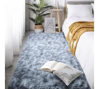 GOUBAN Tappeto Peloso Morbido 200 x 280 cm Antiscivolo Fondo Tappetino Peloso Pelo Lungo Antiscivolo Camera da Letto Moderno, Scendiletto, Stanza, Grigio Chiaro