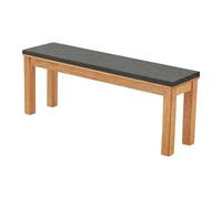 GOUBO Cuscino per Panca Personalizzato 54 x 122 cm con Fondo Antiscivolo Cuscino Panca Panchina Parte Inferiore Antiscivolo per da Giardino, Patio, Finestra a Bovindo, Grigio Scuro