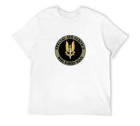 GOUDIDAO British SAS Special Air Service Army Mens T Shirt White S