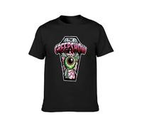 GOUDIDAO Creepshow Old Movie Fantasy Horror 1982 Film Mens T-Shirt Casual Cotton Tees Tops Black 3XL
