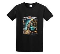 GOUDIDAO Helloween Better Than Raw Gamma Ray Rage Iron Saviour T-Shirt Funny Top Tee Short-Sleeve for Mens Black 3XL