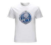 GOUDIDAO Men's Amulet of Daylight Men Adventure Movie Trollhunter Cotton Black 3D Anime Top Tee Streetwear Men T-Shirts White L