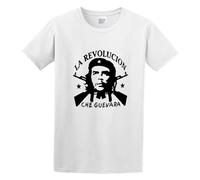 GOUDIDAO Men's Big La Revolucion Cotton T Shirt White XL