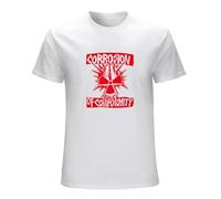 GOUDIDAO Men's Corrosion of Conformity T-Shirts White XXL