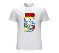 GOUDIDAO Men's Danger Mouse Retro T-Shirts White XXL