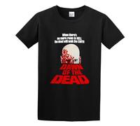 GOUDIDAO Men's Dawn of The Dead Romero Zombie Movie Cotton T Shirt Black XL