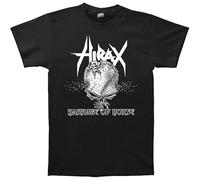 GOUDIDAO Men's Hirax Barrage of Noise 2001 Skull Album Cover T-Shirt Black 3XL