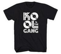 GOUDIDAO Men's Kool & The Gang Top Uomo T-Shirts Black 3XL