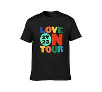 GOUDIDAO Men's Love On Tour 2023 Man T-Shirt Unisex Tee Black L